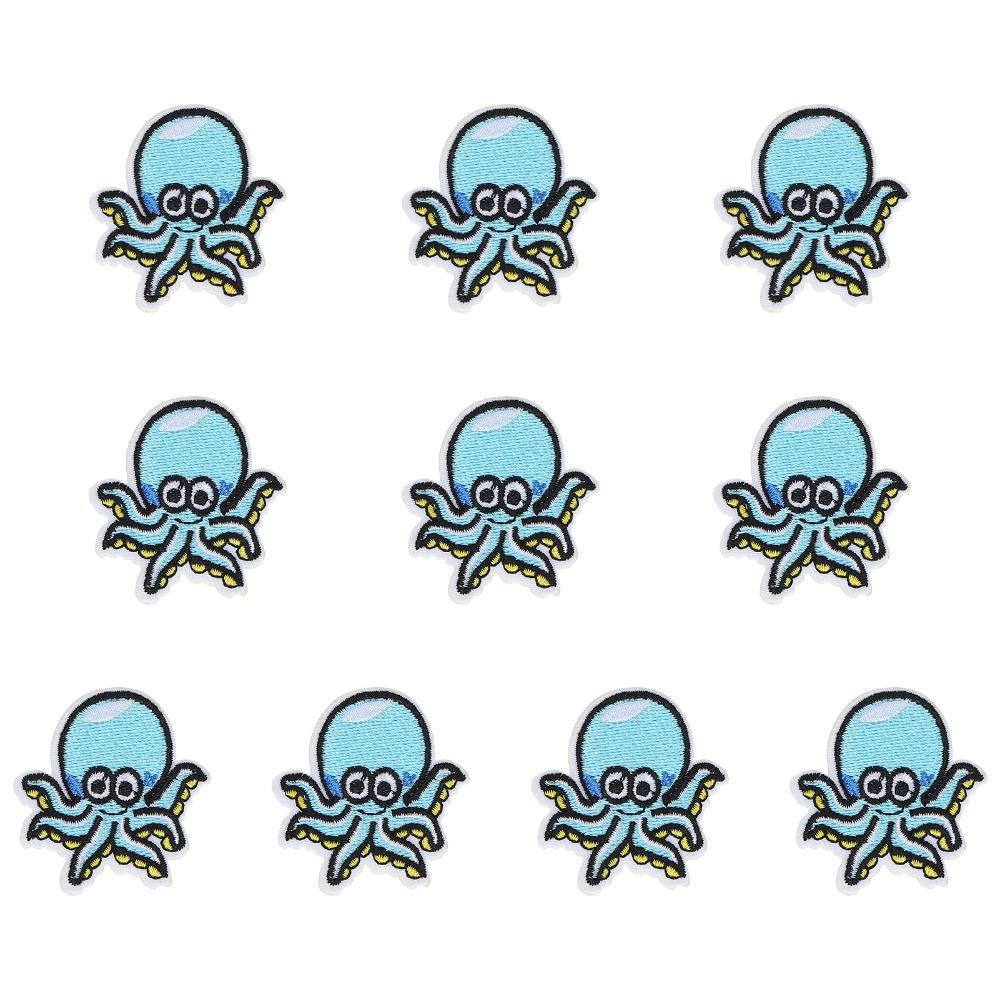 10 Stück Lebendige Muster Stoffaufkleber Gesticktes Design Gestickte Aufnäher Für Kleidung
