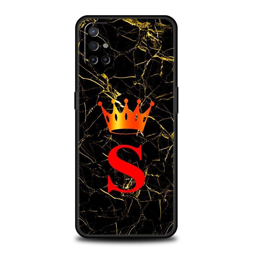Phone Case For Oneplus 13R 13 12 10T 11 R10 Nord N100 N200 N10 9 9R CE 2 3 Z Pro Lite 5G Soft TPU Cover Marble Letter Fundas Bag