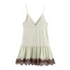 Women's New European and American Style Fashion Lace Splicing Loose Suspender Dress