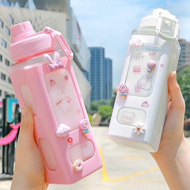 Borraccia Sportiva 2000ml Con Manico E Fibbia - Design Sfumato, Senza BPA, Ideale Per Regalo