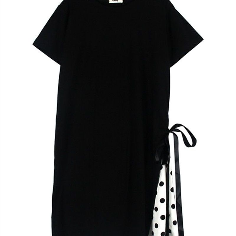 New Arrival 150.00kg Dress Stylish Loose plus Size Mid Length Long Length T-shirt Skirt K-style Pregnant Women Flab Hiding Summer Dress Tide