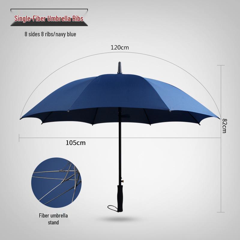 16-Rib Windproof Rainbow Umbrella - Long Handle, Sun & Rain Protection, Perfect for Business & Logo Advertising
