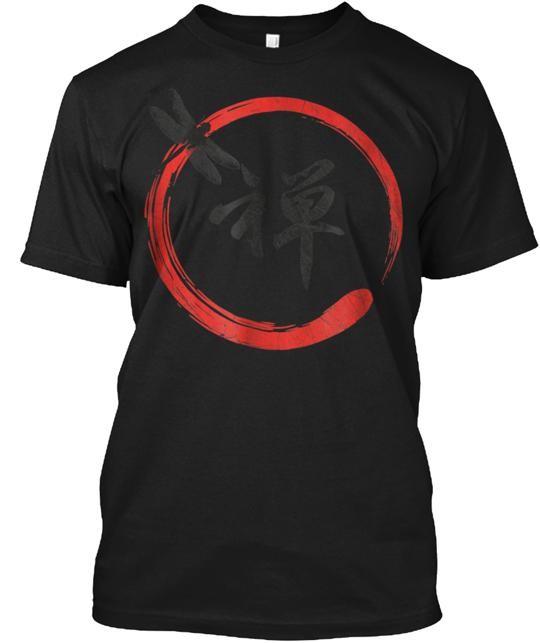 Buddhism Zen Enso Circle Buddha Om Bud T-Shirt Made in the USA Size S to 5XL