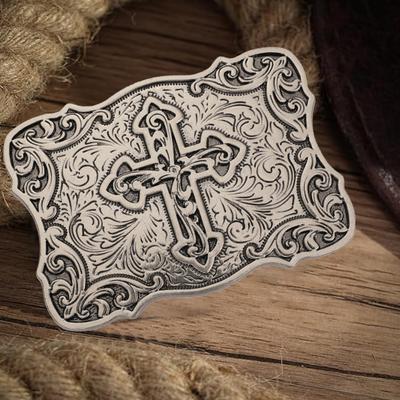 Metal Alloy Belt Buckles for Men, Handmade Belt Accessories, DIY, Western Cowboy Rock Style