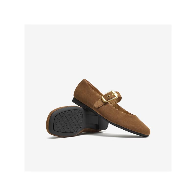 TATA Mary Jane Sheepskin Flats