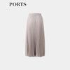 PORTS Women's Elegant Pleated Midi Skirt