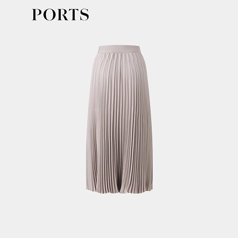 PORTS Women's Elegant Pleated Midi Skirt