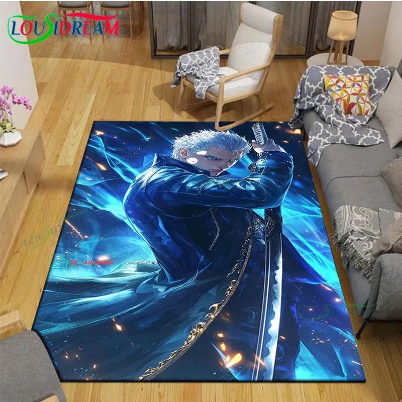 Fashion D-Devil May Cry Game Printed Carpet Outdoor Area Rug Non -slip Carpet Bedroom Decor Carpet for Living Room Birthday Gift