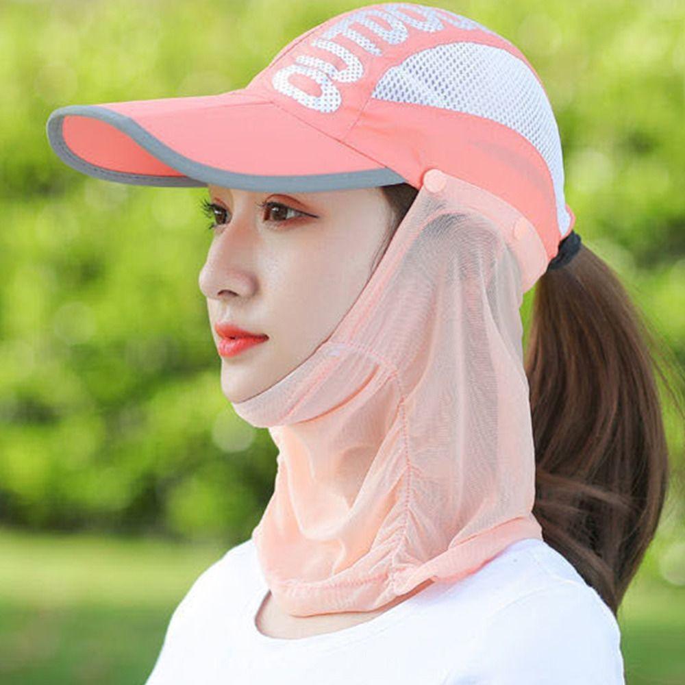 Quick-dry Hat Sun Protection Hat Neck Cover Face Cover Cap Wide Brim Baseball Cap Summer
