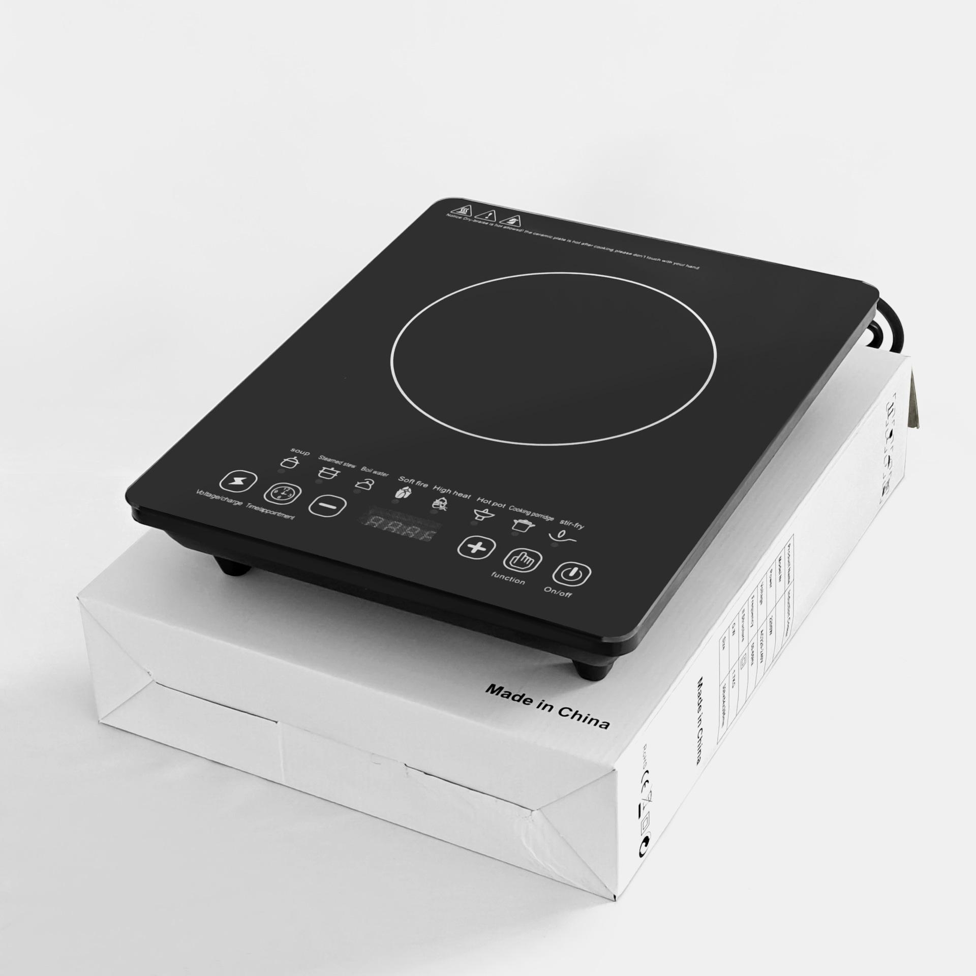 

Индукционная плита Бытовая горячая кастрюля Тушение и приготовление пищи Электрическая нагревательная плита Интеллектуальный таймер Многофункциональный сенсорный экран Все в одном Машина English version