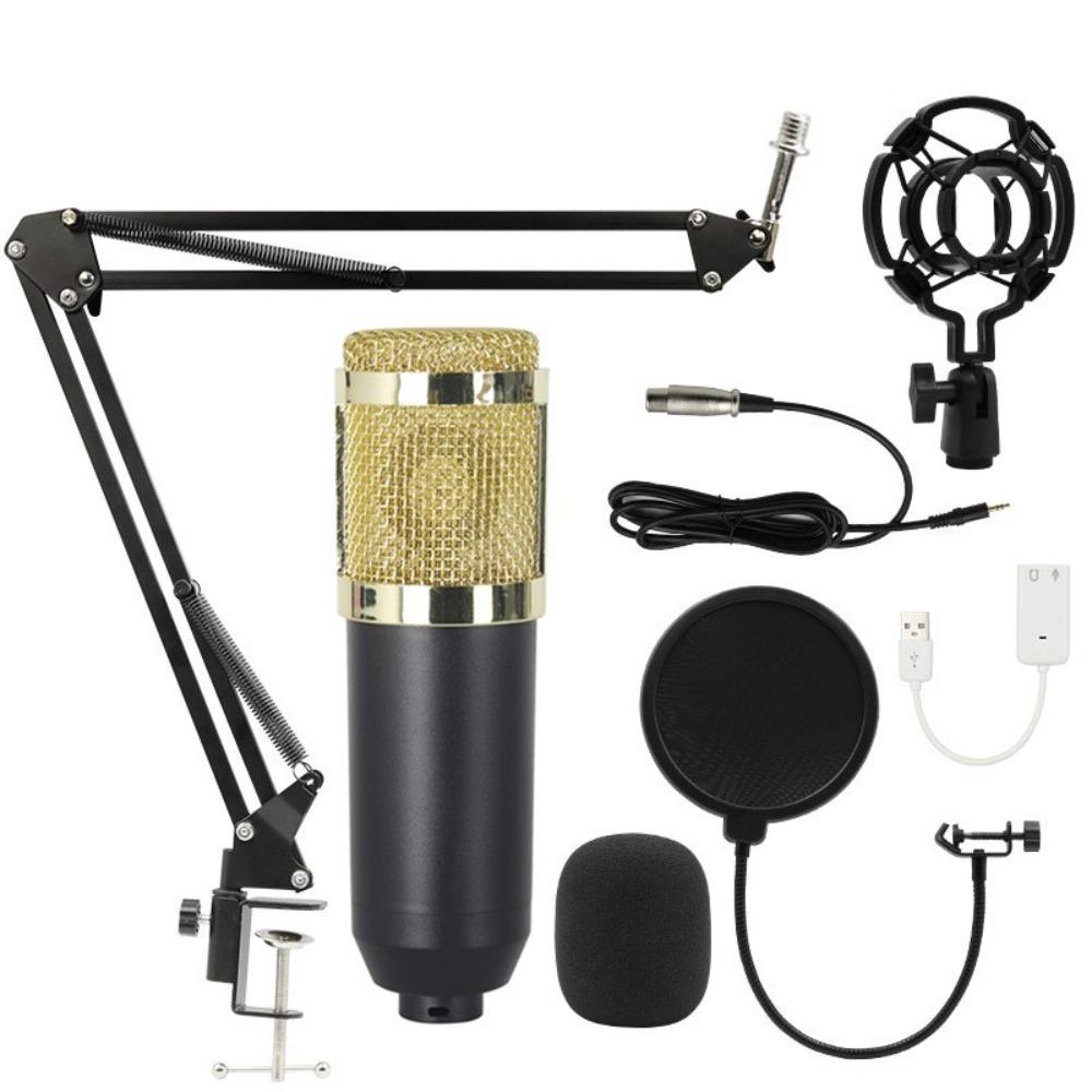 BM800 Audio Mixer Streaming Voice Changer Microphone Live Podcast Equipment Bundle  Karaoke
