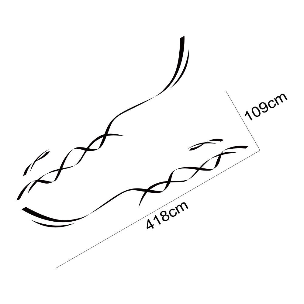 4Pcs/Lot Car Both Side Stickers Camper Van Sports Stripes Graphics Vinyl Decals For Mercedes Benz Sprinter Decor