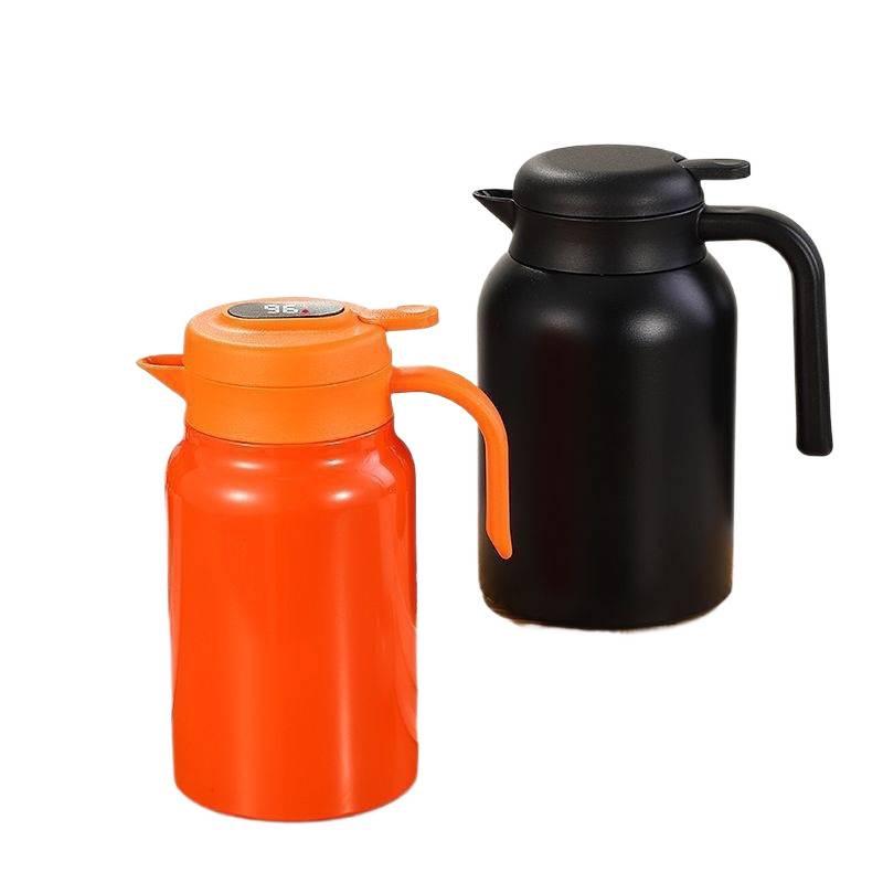 Smart Stainless Steel Thermos Teapot: Large Capacity for Home & Office Tea Brewing