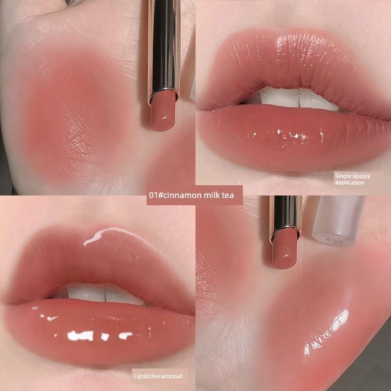Maxfine Double-Ended Lip Gloss Genuine Product, Waterproof Lipstick That Doesn'T Fade, Doesn'T Stick to Cups, Long-Lasting and Non-Transferable