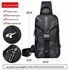 Men's Lightweight Oxford Crossbody Chest Bag