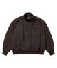 AJOBYAJO Multi Lace Trim Raglan Track Jacket [Dark Brown]