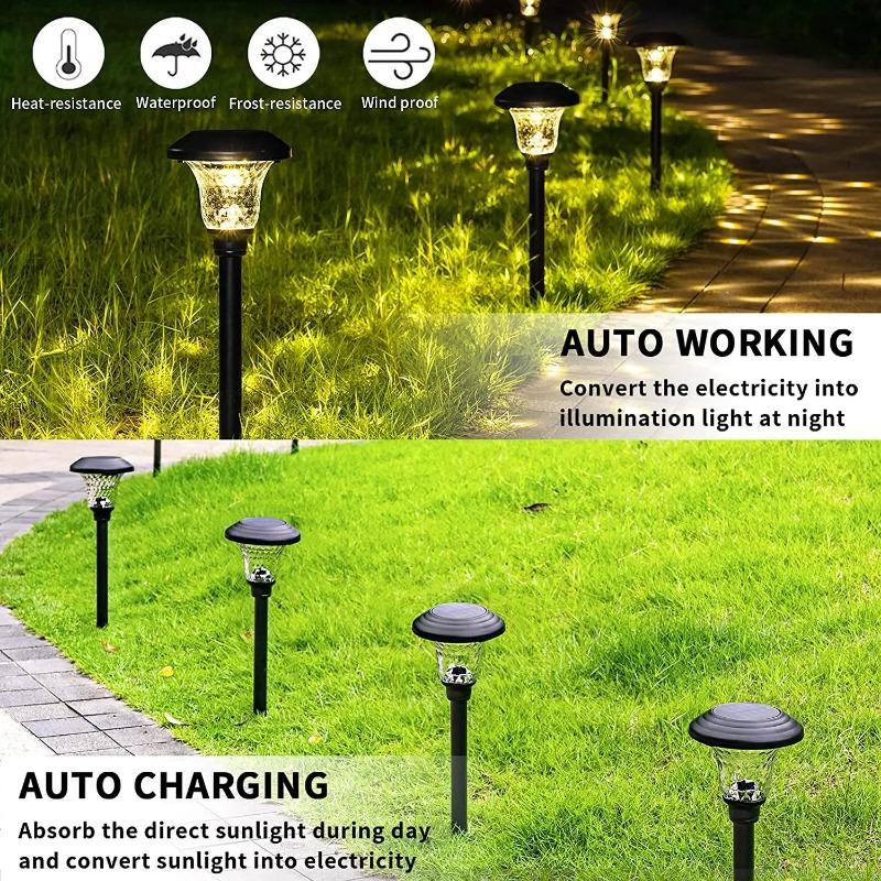 LED Lights, Solar Garden Decoration Lawn Lights, Outdoor Waterproofing, Summer Courtyard Path Landscape, Solar Garden Lawnlights