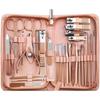 Agnail Clippers 30 In 1 Manicure Kit Professional Nail Clipper Set Manicure Set Nail Kit Stainless Steel with Travel Case Toenail Pliers