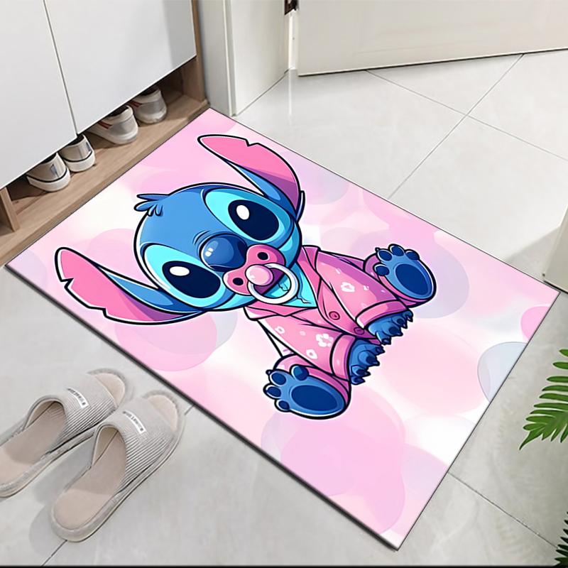 Stitch Printed Carpet, for Office Chair Living Room Bedroom Kitchen Room Decor Gifts.