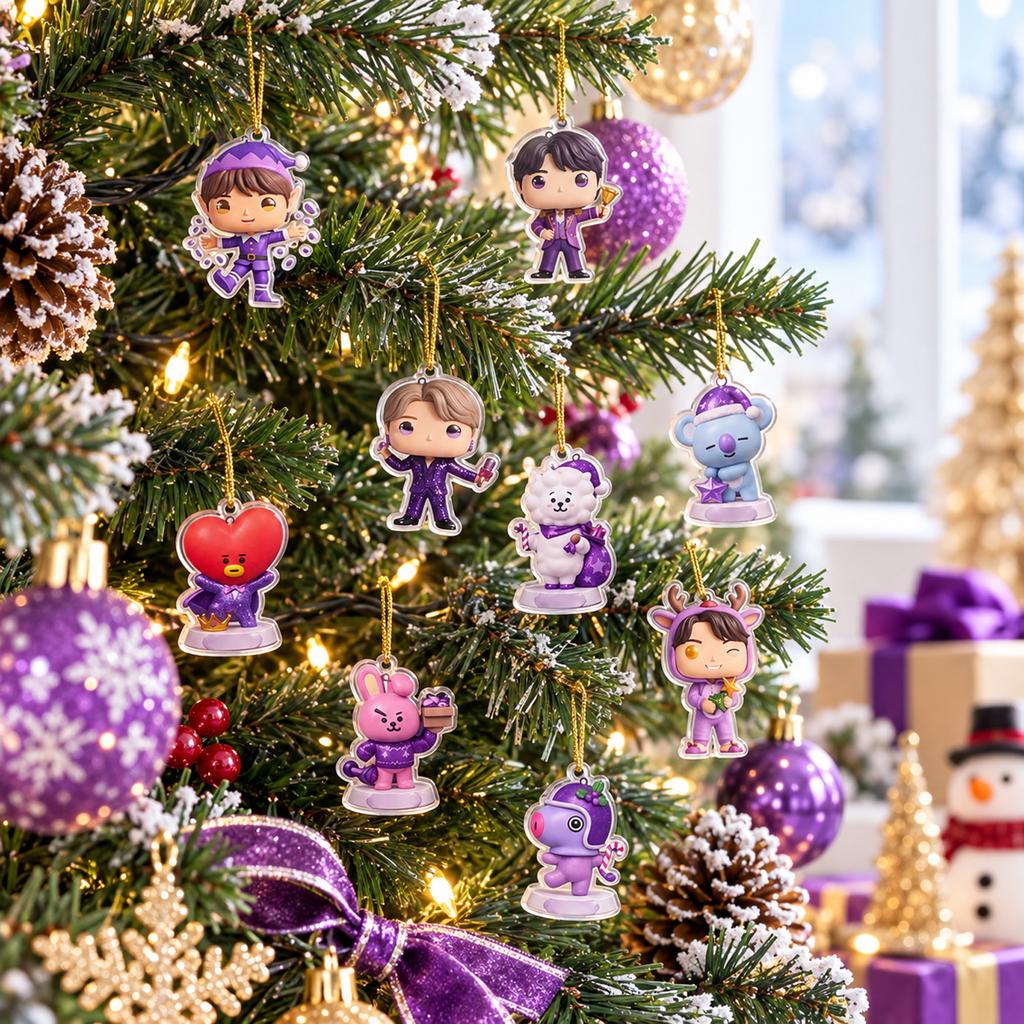 2D Acrylic Advent Calendar with Hanging Pendant for Countdown
