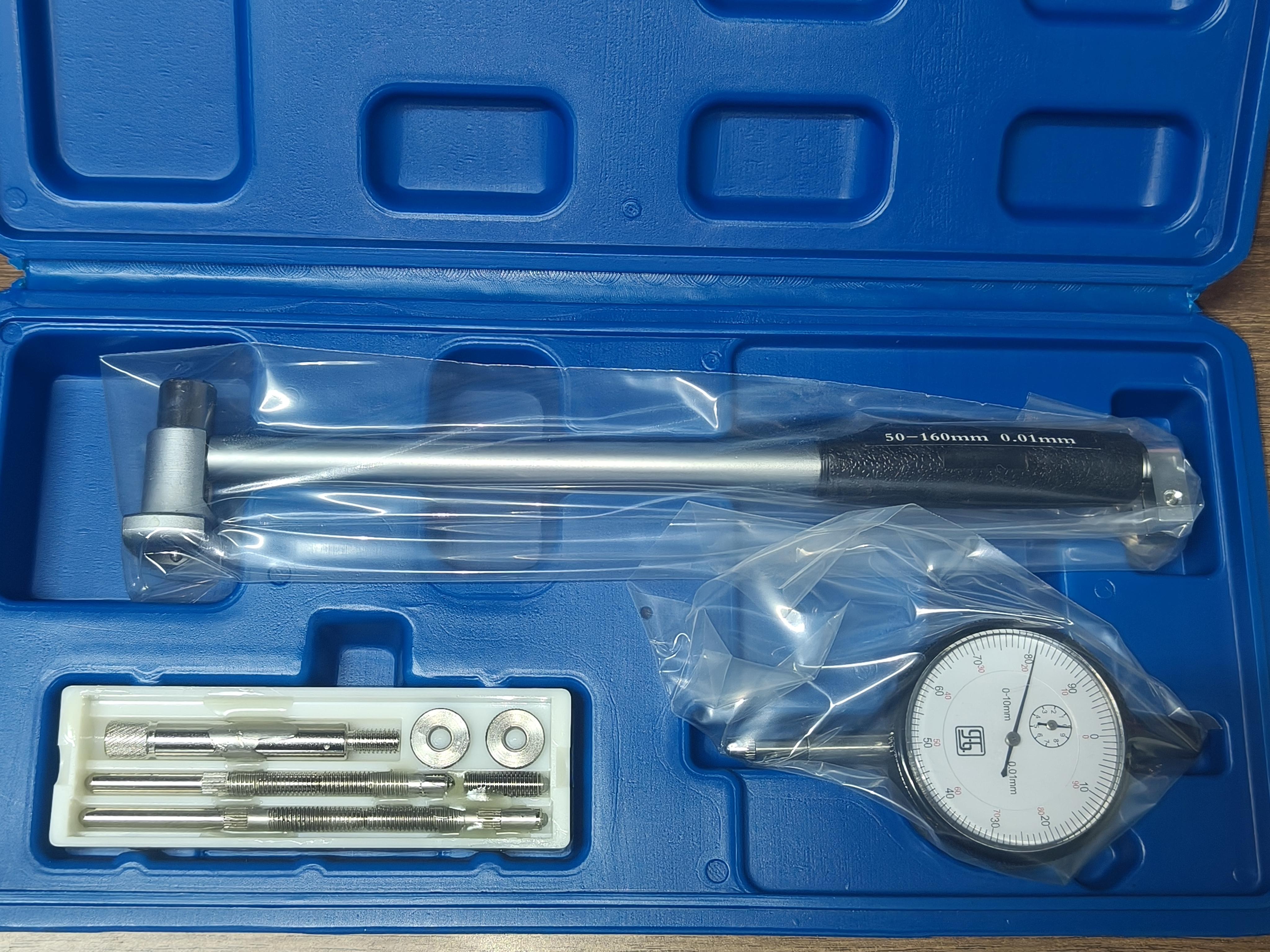 High Accuracy 50-160mm Dial Bore Gauge Diameter Measuring Gauge Inside Diameter Indicator 0.01&50-160mm