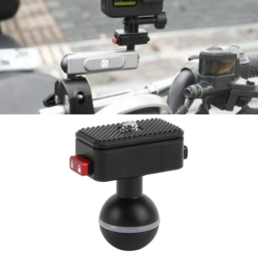 Sports Camera Riding Mount Universal Action Camera Quick Release Base Adapter with Ball Head Mount L
