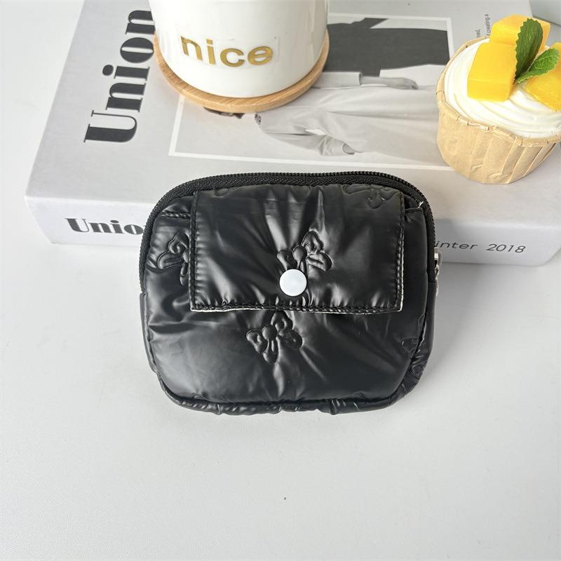 Roztomilé kreslené květinové prošívání Taška na ukládání dokumentů Peněženka na karty Peněženka na mince Peněženka na ID kartu Držitel řidičského průkazu Držák odznaku