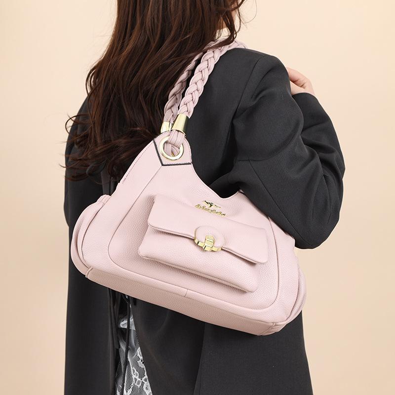 New Style Stitching Handbag Large Capacity Bag Messenger Bag Women's High-end Fashion All-match Tote Bag