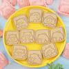10Pcs Cartoon Capybara Shaped Cookie Cutter Animal Fondant Biscuit Mold Cake Decoration Tools Baking Accessories Kitchen Gadget