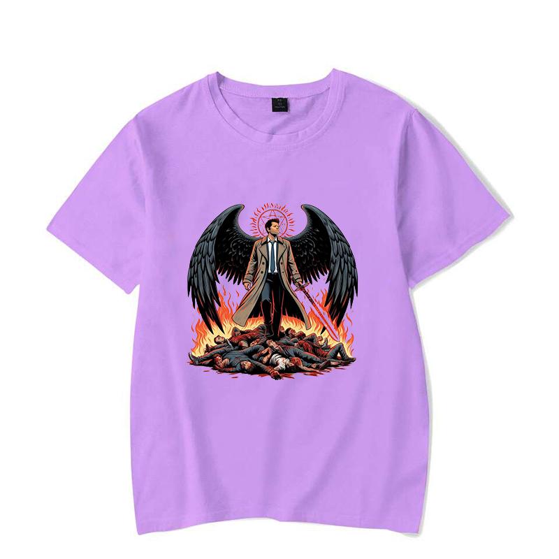 Nya övernaturliga tryckta t-shirts Unisex mode kortärmad t-shirt Sommar avslappnad lös t-shirt