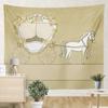 Princess Carriage Cartoon Tapestry Office Living Room Decoration Home Wall Tapestry