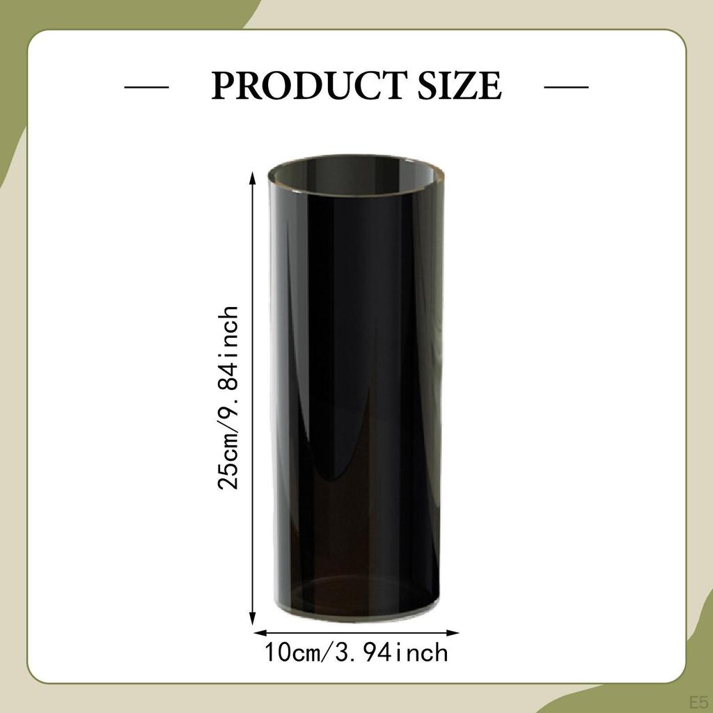 Cylindrical Vase for Plants, Ideal Home Decor Or As A Gift. Decorative Standing Planter