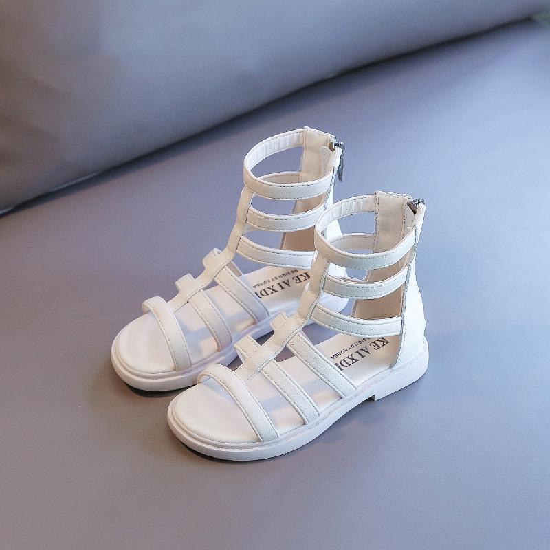 

Girls Sandals2026Summer new fashion soft-soled princess shoes for children, non-slip Roman shoes, trendy little girls shoes 26Inner Length16cm