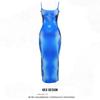 Fashion Ins Print Slim Fit Backless Sling Dress
