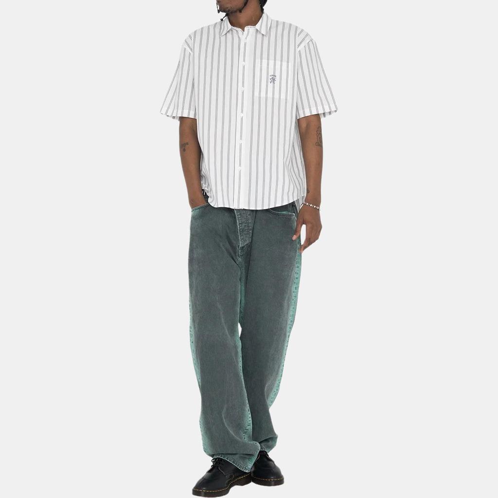 Stussy Boxy Striped Short Sleeve Shirt 1110290