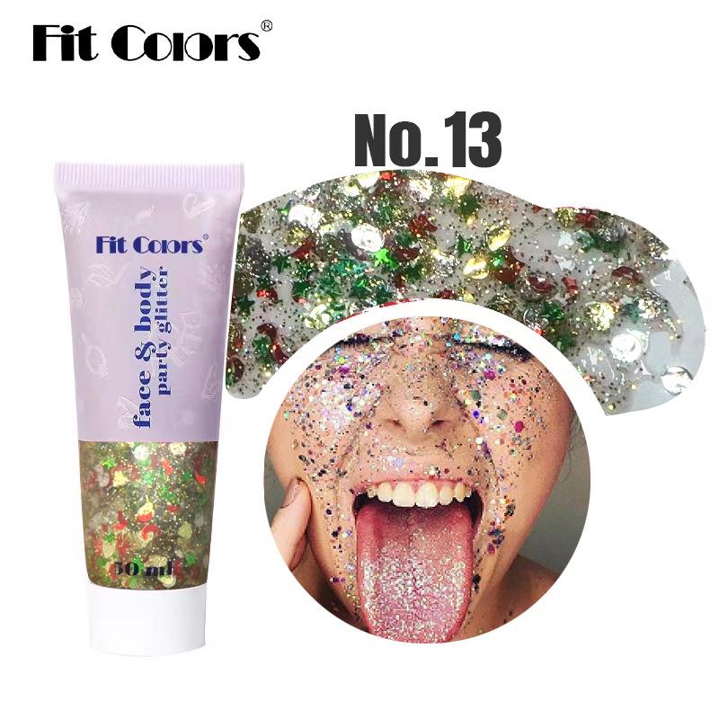 Iridescent Mermaid Scales Sequin Glitter Gel for Face, Body, and Eyes