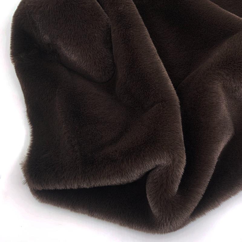 10mm Thickened Imitate Rabbit Fur Plush Fabric Thickened Polyester Artificial Wool Doll Cotton Doll Material Decorative Fabric