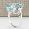 Fashion Luxury Women Big Rhinestone Engagement Wedding Party Finger Ring Gift