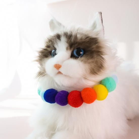 Pet Collar Push Balls Breathable Flexible Cute Ties Puppy Small Dogs Cat Collar for Kitty