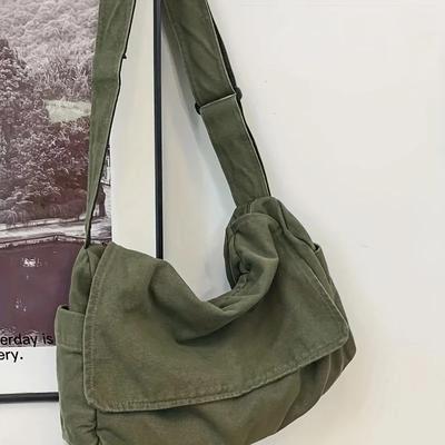 Dámska taška Messenger Vintage kabelka Plátená tínedžerské Tašky cez rameno Príležitostná kabelka Crossbody kabelky