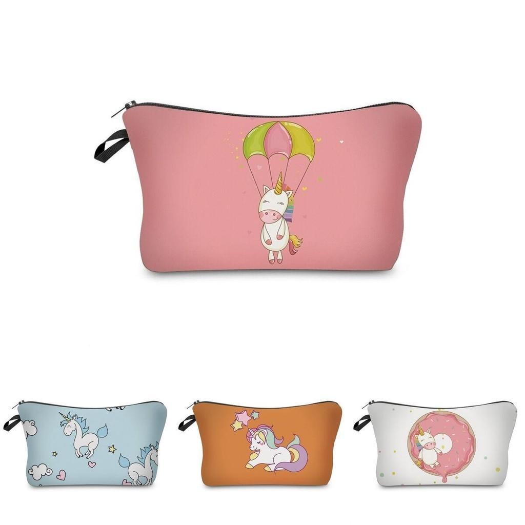 Adorable Unicorn Make Up Bag Emoji Cosmetic Travel Case Ideal For Girls And Ladies