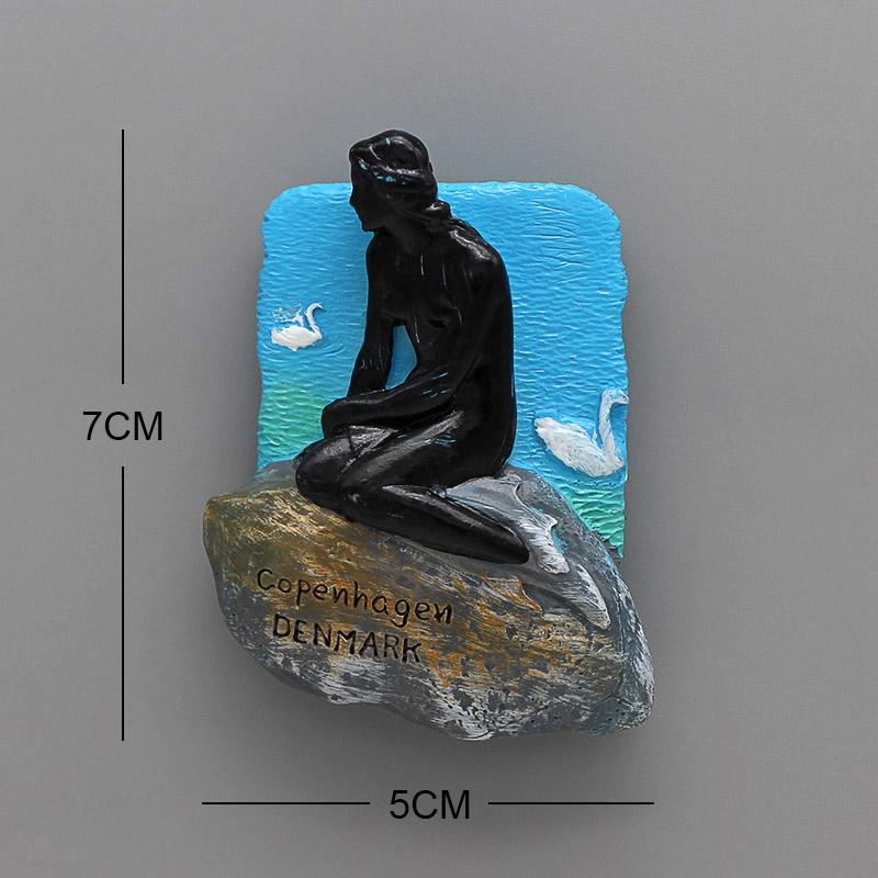 Suvenir magnetic 3D Singapore Merlion Viena Turism Mondial Frigider Laos Italia Roma Suvenir Mobilier Decorare Casă Cadou