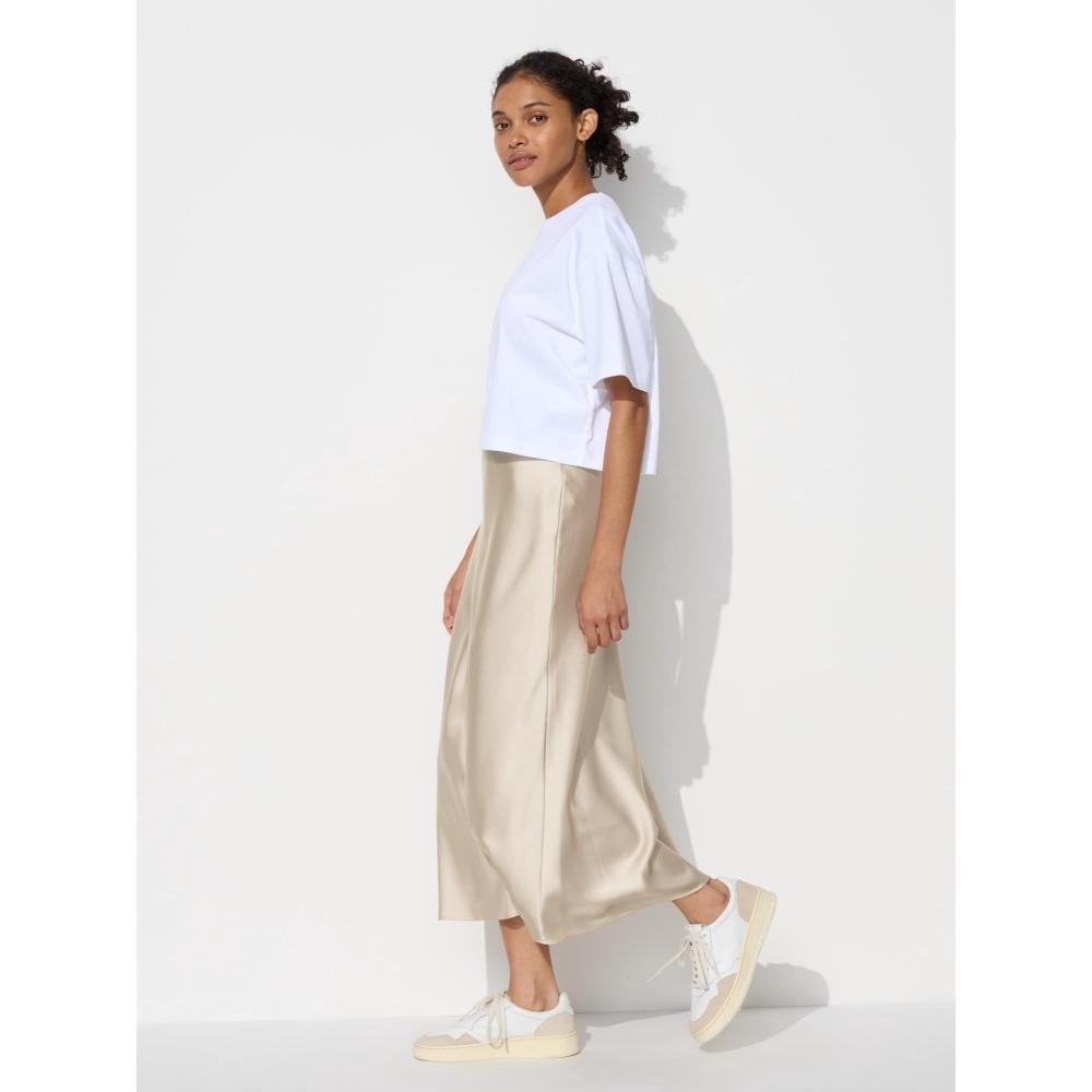 

Юбка из атласа Uniqlo Japan