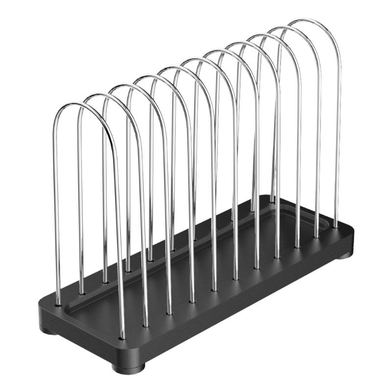 Modern Metal Vinyls Record Shelf Storage Rack 10Slot For Albums Books CDs Durability Rustproof Construction Smooth Surfaces