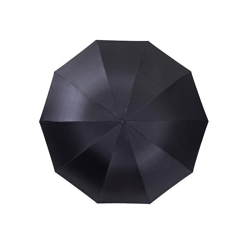 Paradise Black Vinyl Twill 3-Fold Business Umbrella