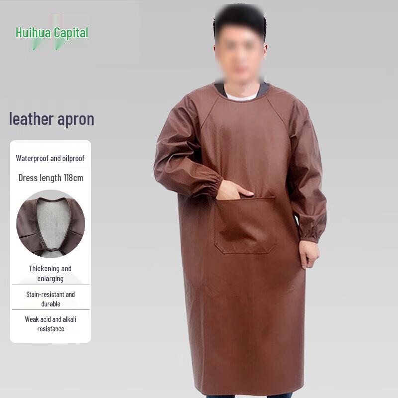 Waterproof Heavy-Duty Leather Work Apron