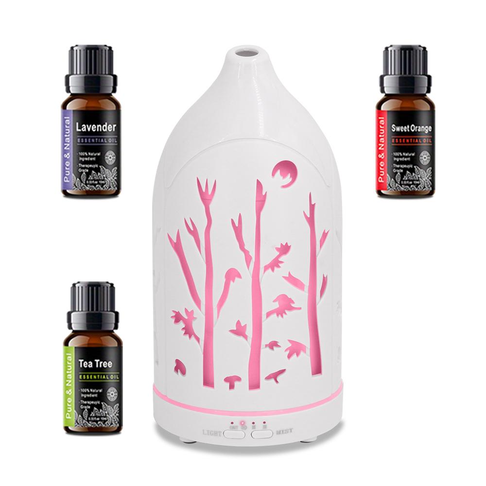 Aromatherapy Diffuser  Auto Shut Off, Ultra Quiet & 3  Oils  Ideal Gift for Home & Wellness