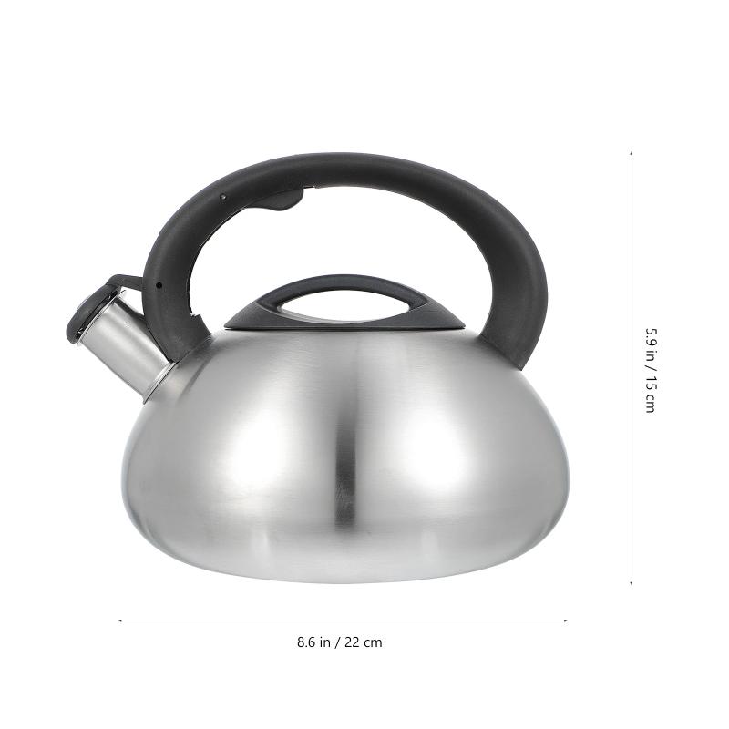 Edelstahl Pfeife Teekessel Geräuschmachend Wasser kochender Kessel Große Kapazität Gasherd Induktionsherd Küche Bar