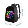 Colorful Number 67 Printing Single Layer Backpack for Boy and Girls Best Gifts 2D Flat Cartoon School Bags for Children