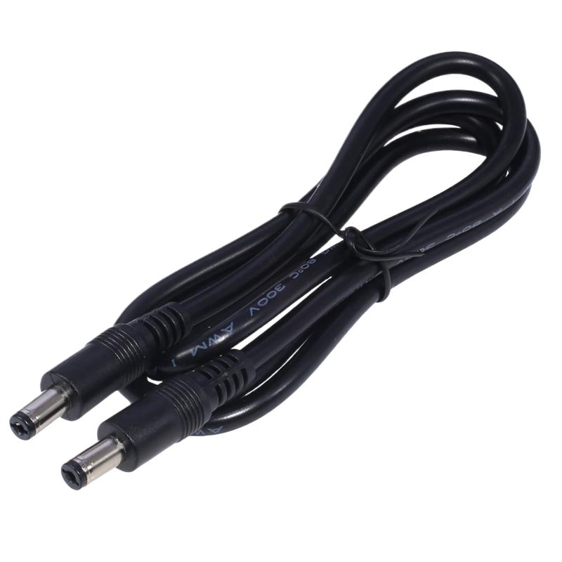 Dc5521 To Dc5521 Cable Cord 18Awg Dc5.5Mm X 2.1Mm Male Plug To Male Power Supply Adapter Wire For Led Light Speaker J60A